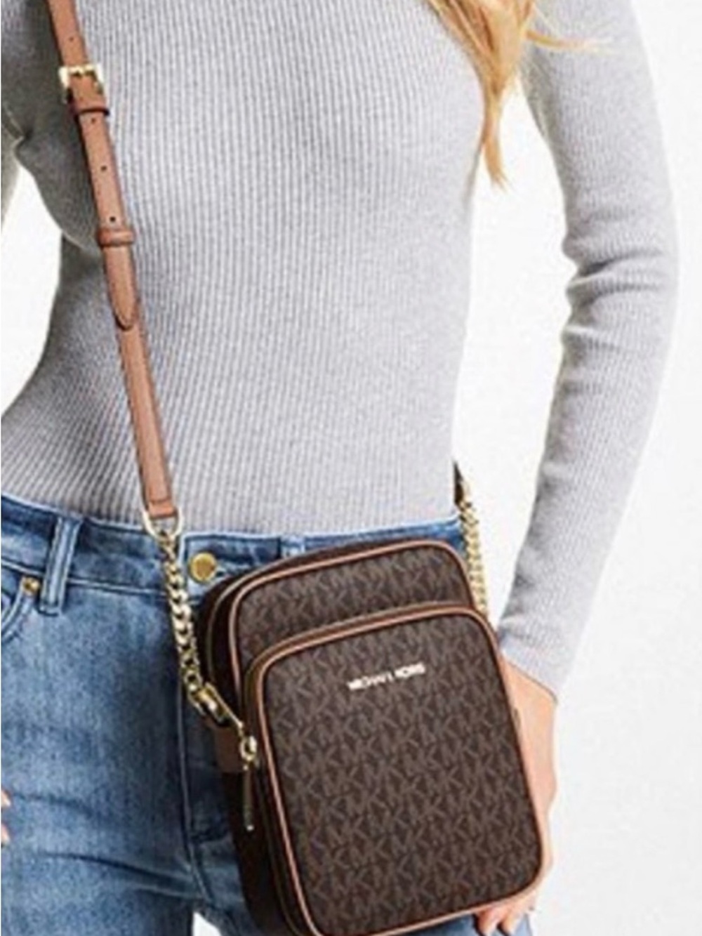 Michael Kors Jet Set Travel Crossbody NWT - Picture 3 of 8